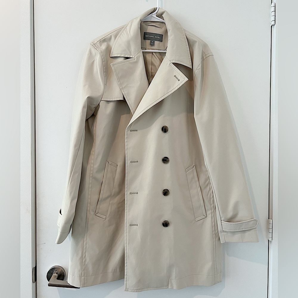 MICHAEL KORS Brand New Beige TRENCH COAT Unisex Size M